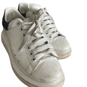 Alexander McQueen White and Black Sneakers